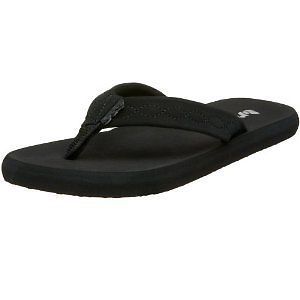 Reef Seaside Flip Flops Black Sandals Thongs 8