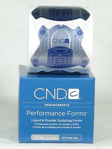 CND Creative Nail Design Performance Forms Silver 300ct