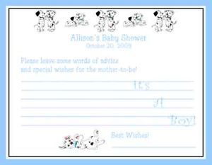 Dalmatians Dalmations Baby Shower Game Pack 1