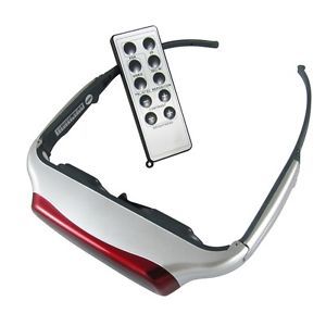80" Head Up Micro Display 3D Video Glasses AV in Xbox Games Player FPV Goggles