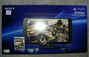 Brand New Sony PlayStation 3D Display Bundle 24 LED Glasses Game Cable
