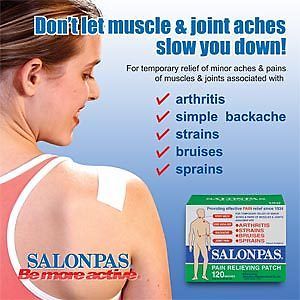 Salonpas 120 Ct Pain Relieving Patches External