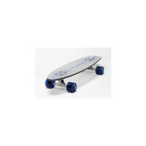 Flexdex Skateboards 29" Clear Lighted Skateboard w Blue LED Lights CLEAR29LT B