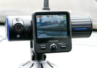HD X6000 Rotatable Dual Lens Camera Car DVR Night Vision Black Box GPS Logger