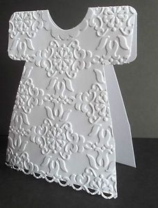 Stampin Up Handmade Greeting Card Wedding Dress Anniversary Baby Christening