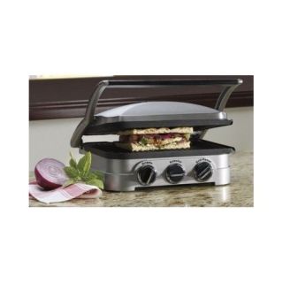 Panini Press Cuisinart Countertop Grill Electric Griddle Nonstick Kitchen Decor 086279007759