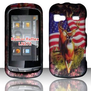 2D Camo USA Flag Case LG Converse AN272 Rubberized Touch Hard Cover Case
