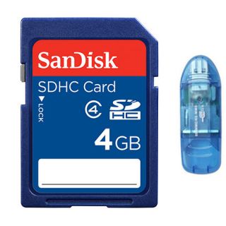 SanDisk 4GB SD Flash Memory Card 4G for Digital Camera GPS Tablet Card Reader