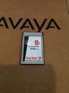 SanDisk Flashdisk PCMCIA 8 MB PC Card ATA Flash Memory Card 8MB Used