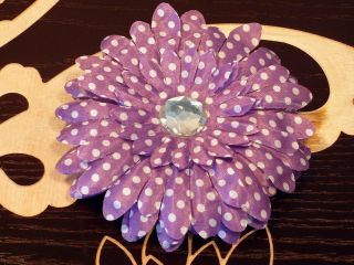 Lot Gerber 4" Daisy Flower Hair Bow Crystal Clips Baby Girl Kufi Crochet Clothes
