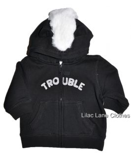 Gymboree Baby Skunk Trouble Hoodie Pants Sweater Shirt Romper U PIK 3 24 M