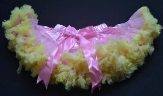 Pink Yellow Child Baby Toddler Girls Skirt Princess Bows Pettiskirt Tutu 1 6 Yrs