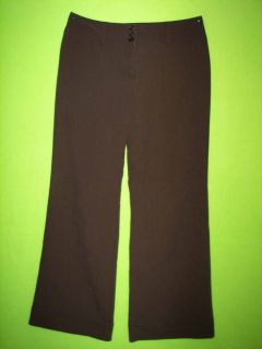 Studio 1940 Sz 8 Womens Brown Slacks Dress Pants Stretch 6N19