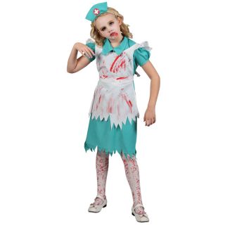 Kids Halloween Girls Fancy Dress Costume Zombie Skeleton Outfit New Horror Child