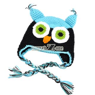 Fashion Cute Gorgeous Knit Hat Cap Baby Toddler Child Photograph Owls Popular