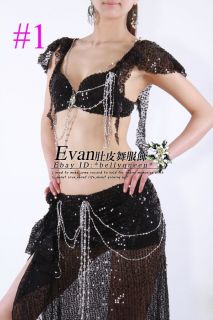 Belly Dance Costume 2pcs Bra Skirt 15Colors Available