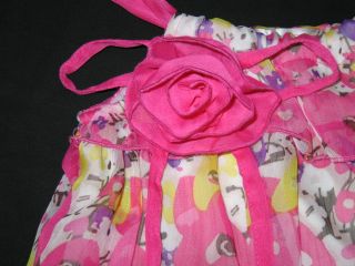 New "Rosette Meadow" Capri Pink Girls Clothes 12M Spring Summer Boutique Baby