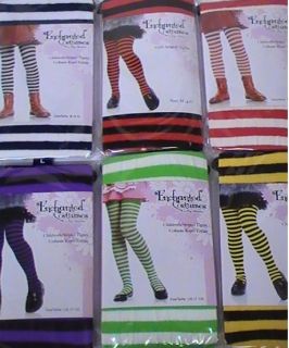 Girls Striped Tights Dance Costume Bee Rag Doll Strawberry Shortcake Witch