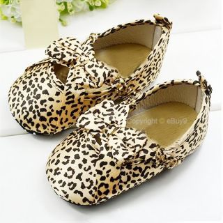 New Toddler Baby Girl Princess Leopard Dress Shoes Size：US 1 2 3 for 3 12 Months