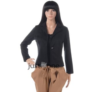 Fashion Women Jacket Coat Long Sleeve One Button OL Lady Slim Suit Blazer New