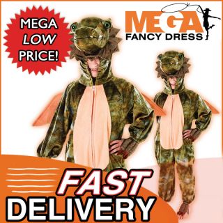 Dragon Dinosaur Animals Boys Girls Fancy Dress Animal Book Kids Child Costume