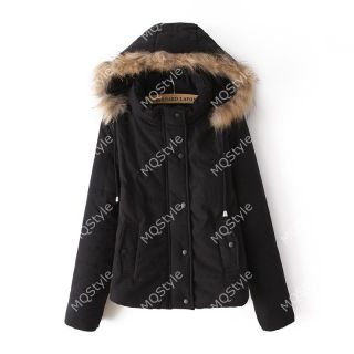 Womens European Fashion Rabbit Fur Hat Winter Warm Coat Jacket 6 Colors B3172