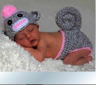 Newborn Baby Manual Hand Crochet Knitted Costume Photo Photography Prop Outfit