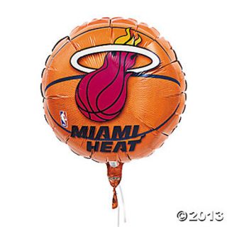 Miami Heat NBA Basketball Mylar Foil Balloon