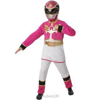 Child Licensed Power Ranger Party Outfit Fancy Dress Costume Mask Boy Girl Kid