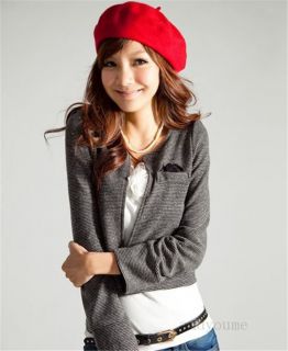 Women Girls Warm Winter 100 Wool Felt French Beret Beanie Hat Cap Tam Hot
