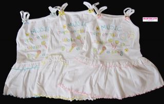 New Baby Clothes Girls Dress 100 Cotton White Various