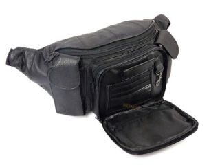 Extra Large Leather Waist Bag Bumbag Money Belt Travel ID Coin Money Key Holder