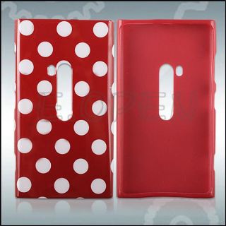 Lovely Polka Dots Silicone Rubber Cover Case Skin Shell for Nokia Lumia 920