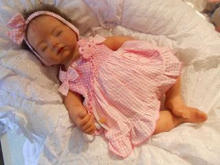 REALLIFE Solid Silicone Sleeping Baby Doll Full Sculpt 20 5 inch Bonus Baby