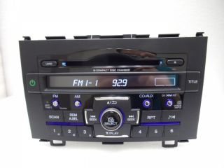 07 08 09 10 11 Honda CRV CR V Radio XM Satellite 6 Disc CD Changer Player 1PN4