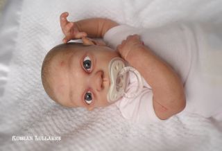 Russian Lullabies Reborn Martha Viola Linda Webb Baby Girl Painted Hair