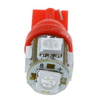T10 192 168 W5W 5050 5 SMD LED 6 Colors Super Bright Car Light Lamp Wedge Bulb