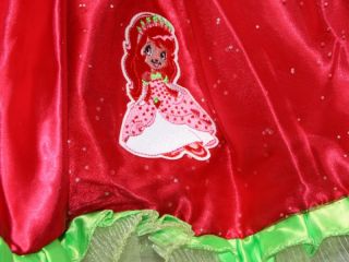 New Toddler Girl Strawberry Shortcake Fantasy Dress Up Halloween Costume 3