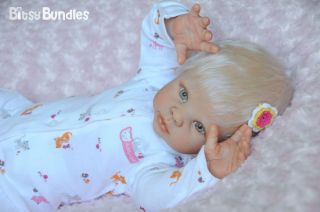 Bitsy Bundles Reborn Krista Linda Murray Lifelike Real Baby Girl Doll