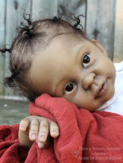 Reborn Baby Lifelike Doll AA Biracial Ethnic Toddler Annie Donna RuBert D2DN