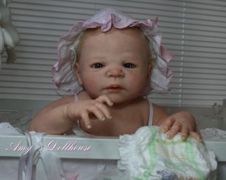 Amy's Dollhouse Lifelike Reborn Baby Girl s Michael"Victoria"Soft A C Full Body