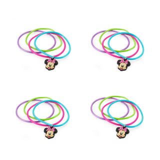 Minnie Mouse Bracelet Set of 4 Assorted Colors Girls Party Favors Wholesale New