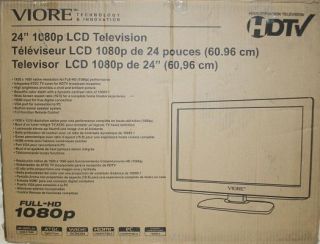Viore LC24VF56PN 24" LCD HDTV Flat Panel HDMI Television TV Monitor Pink