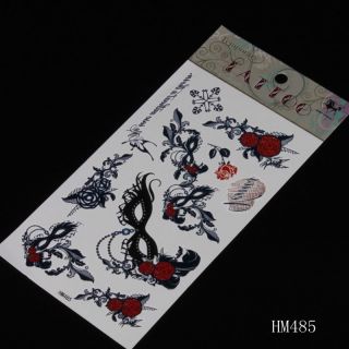 Lady's Man Waterslide Temporary Tattoo Paper Print You Own Tattoo