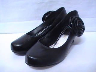 Girls Black Dress Shoes Pumps Carrie 36 Toddler Sz 9