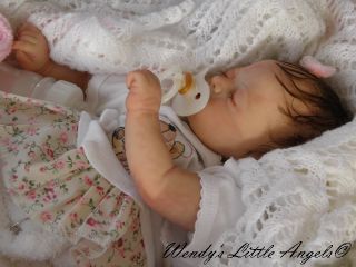 Beautiful Lifelike Reborn Baby Girl Lovingly Created by Wendys Little Angels