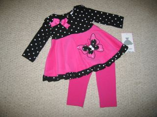New "Butterfly Dot Corduroy" Pants Girls 12M Fall Winter Boutique Baby Clothes