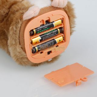 Lovely Speaker Toy Pet Talking Record Electronic Hamster Doll Plush Kids Brown