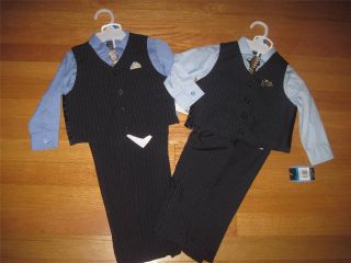 Nautica 4 Piece Dress Suit for Baby Boys Size 12 18 or 24 Months