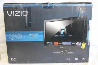 Vizio M221NV 22" LCD LED Flat Panel HDTV HDMI TV Had Broken Screen as Is